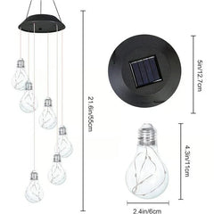 Enchanted Garden: Solar-Powered Color-Changing LED Wind Chimes - New HomeGoods