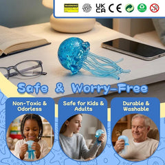 Show safety certifications non toxic design of the jellyfish toy for kids and adults