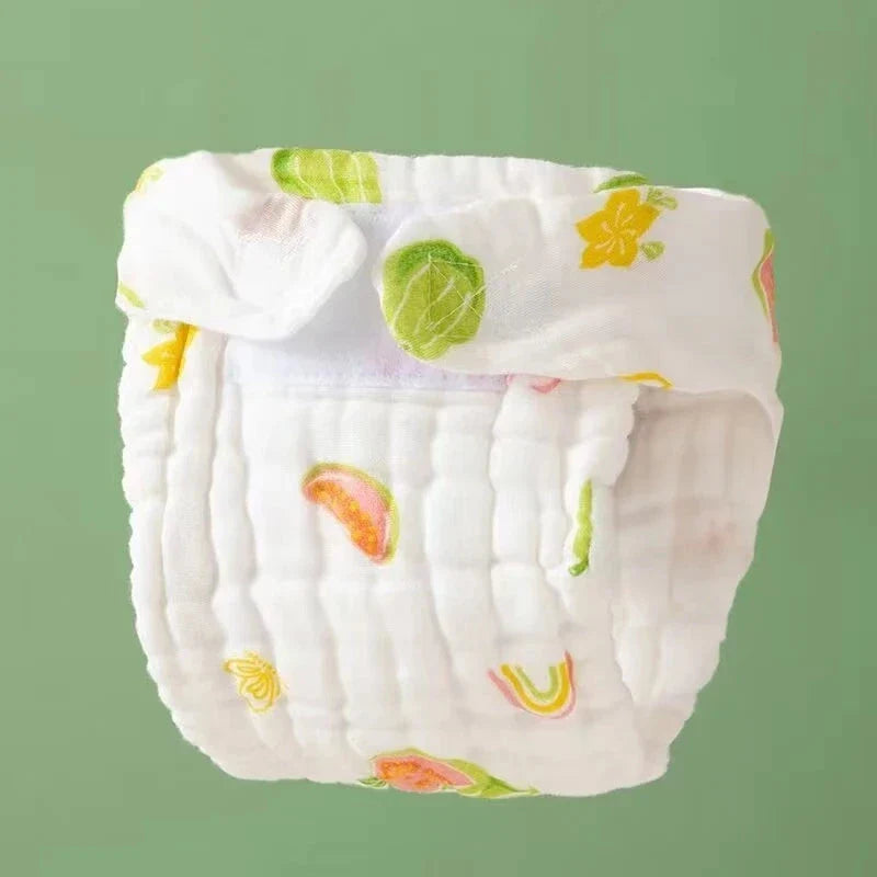 Baby Reusable Diapers - Waterproof & Leakproof Diapers for 0-2 year old Babies - (Size is Adjustable)
