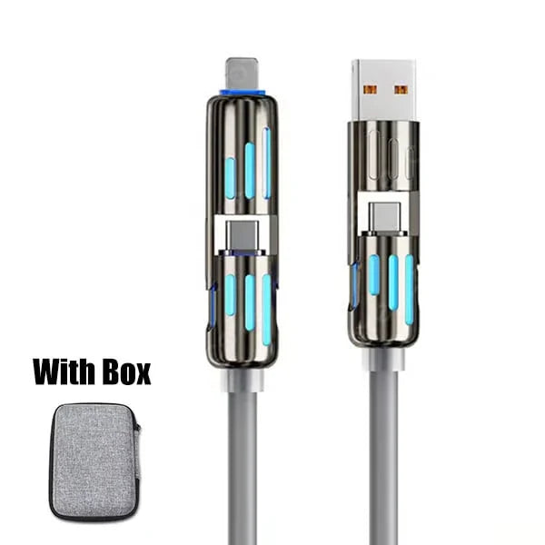 ⚡4-in-1 USB Charging Cable fast charging MAX 60w