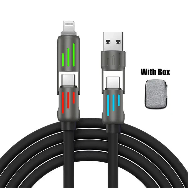 ⚡4-in-1 USB Charging Cable fast charging MAX 60w