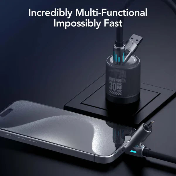 ⚡4-in-1 USB Charging Cable fast charging MAX 60w