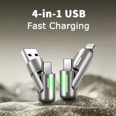 ⚡4-in-1 USB Charging Cable fast charging MAX 60w
