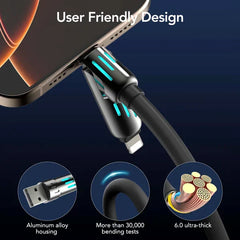 ⚡4-in-1 USB Charging Cable fast charging MAX 60w