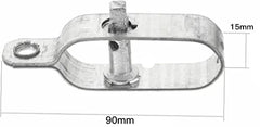 Tensioner Tool - Wire tensioner with length 90mm and height 15mm dimensions marked, top-down view