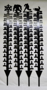 Metal Snow Gauge, Winter Snow Reader