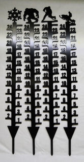 Metal Snow Gauge, Winter Snow Reader