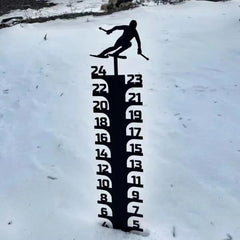 Metal Snow Gauge, Winter Snow Reader