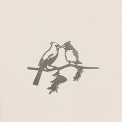 Metal Bird Cardinal Garden Decor