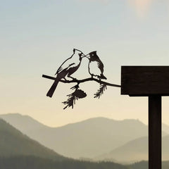 Metal Bird Cardinal Garden Decor