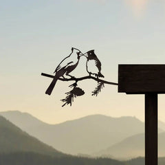 Metal Bird Cardinal Garden Decor