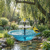 Solar Cascade Hanging Bird Bath Fountain-Free
