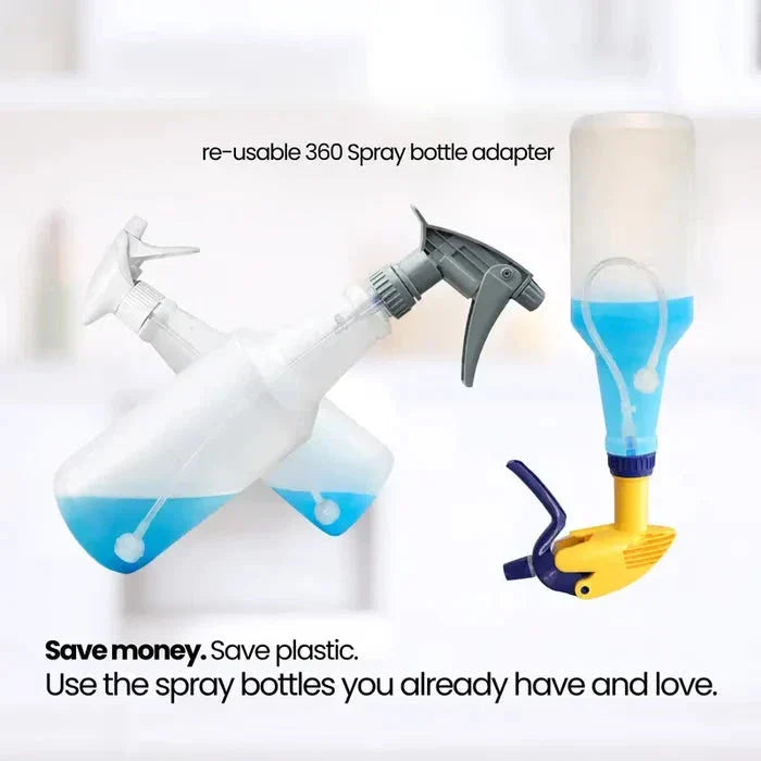 3-Pack Universal Fit 360° Spray Bottle Adapter