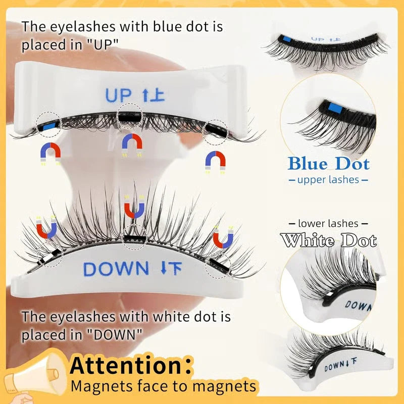 Reusable Self-Adhesive Magnetic False Eyelashes