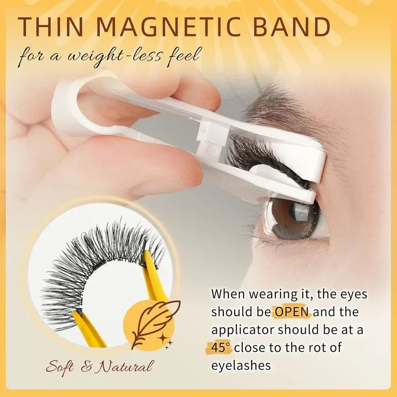 Reusable Self-Adhesive Magnetic False Eyelashes