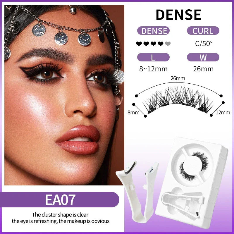 Reusable Self-Adhesive Magnetic False Eyelashes