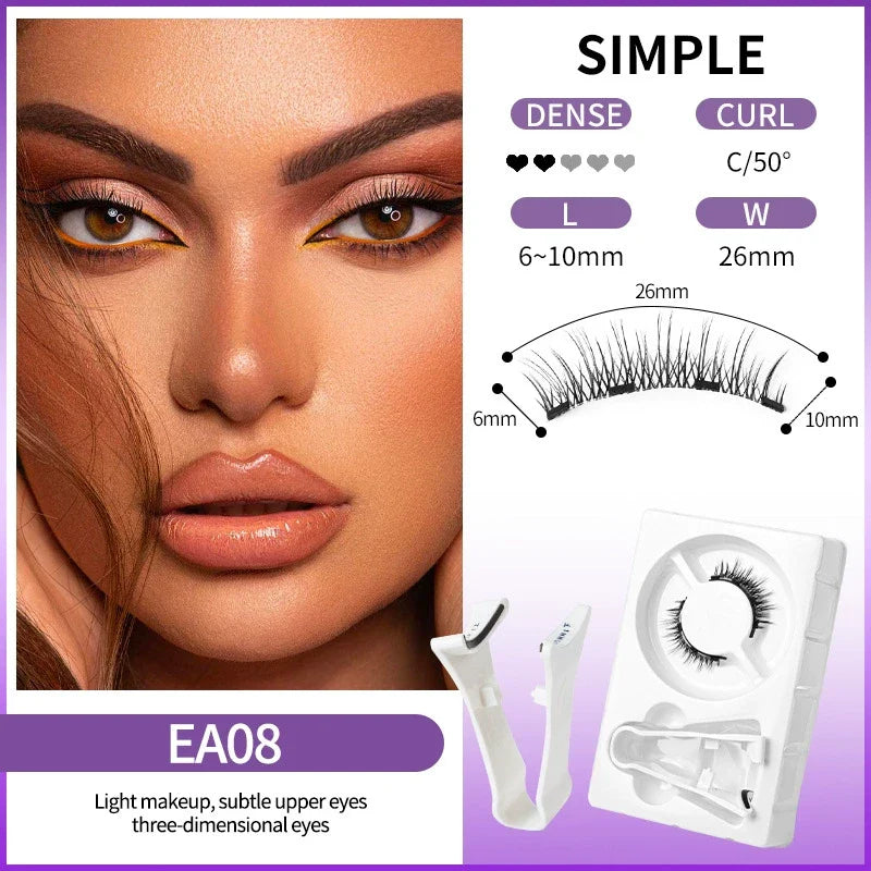Reusable Self-Adhesive Magnetic False Eyelashes