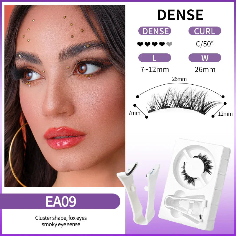 Reusable Self-Adhesive Magnetic False Eyelashes