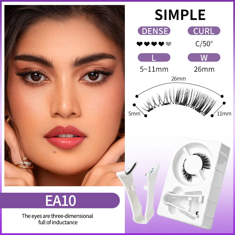 Reusable Self-Adhesive Magnetic False Eyelashes