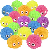 ArtCreativity Mini Puffer Owls | 24-Pack Neon Stress Relief Toys & Easter Egg Stuffers