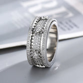 Personalized Stress Reducing Rotatable Gear Ring