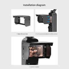 Foldable Screen Sunshade for DJI Osmo Pocket 4/3 Pocket Camera