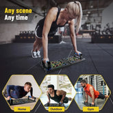 Push Up Board Chest Back Triceps Portable Folding Exercise Workout Station