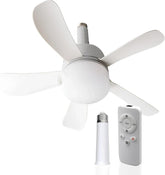 Wunder Cool 3-Speed Socket Ceiling Fan with Dimmable LED Light & Remote