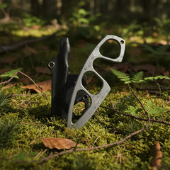 Boker Plus GS226 Miltner Adams MA-2 Fixed Blade Knuckle Knife | 2.5" 440C Titanium Coated Blade