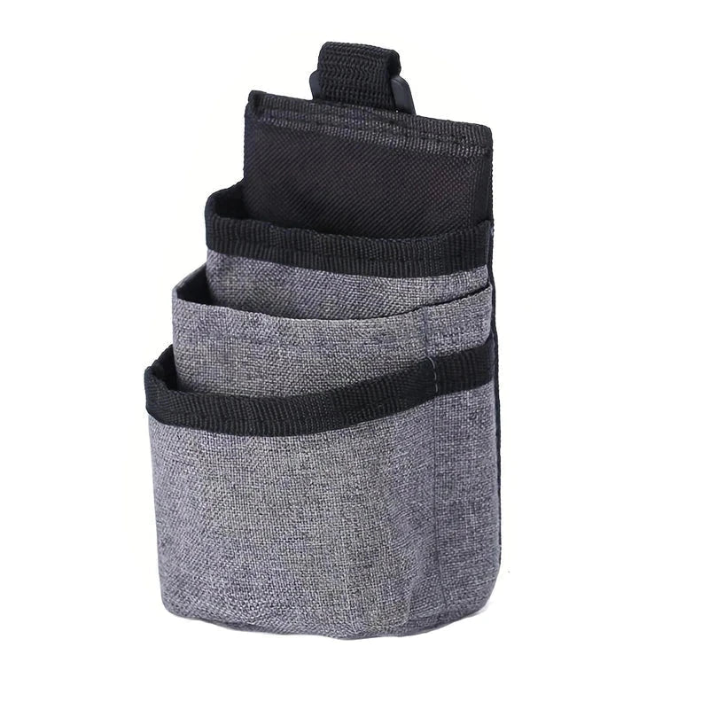 Car air vent storage pocket organizer clipped to a vehicle air vent