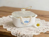 Mini Cornflower Trinket Box – Corning Ware–Inspired Casserole