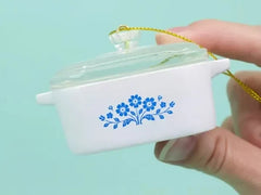 Mini Cornflower Trinket Box – Corning Ware–Inspired Casserole