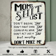 Mom's Funny Home Sign