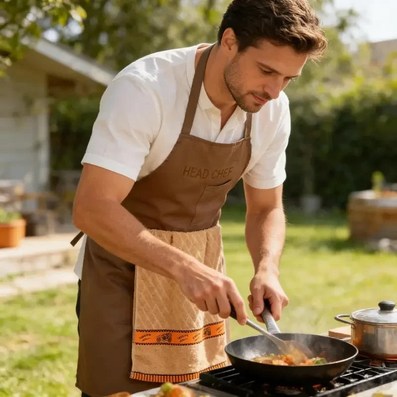Cooking apron for men BBQ grill - gag gift