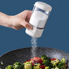 Kitchen storage rack with seasoning jar dispenser set