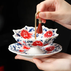 Rotatable Umbrella-Shaped Ceramic Tea Filter