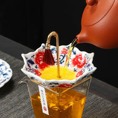 Rotatable Umbrella-Shaped Ceramic Tea Filter