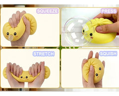 Brinquedo Anti-Stress Bolinho Macio com Bolha Sensorial