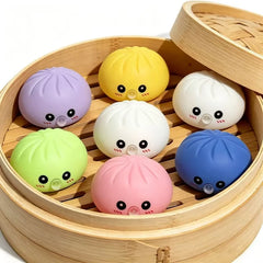 Brinquedo Anti-Stress Bolinho Macio com Bolha Sensorial