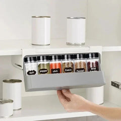 Gaveta Organizador de Especiarias para Prateleira – Suporte de Armazenamento de Cozinha para Frascos de Especiarias