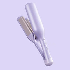 Close-up of the barrel plates on the professional mermaid hair waver