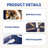 Portable Automatic Electric Fruit Peeler with USB Rechargeable Motor