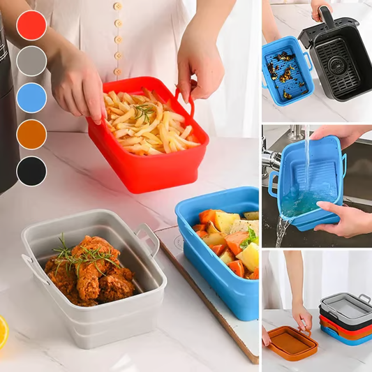 Obsessed! This Foldable Air Fryer Tray Makes Cleanup a Breeze (And Stores Like a Dream)
