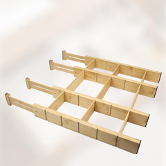 Adjustable Bamboo Drawer Organizer – Turn Messy Drawers Into Organized Spaces