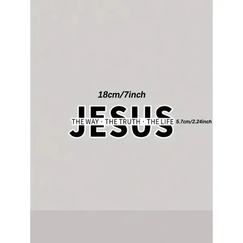 Jesus-The Way The Truth The Life Christian Vinyl Decal Car Sticker