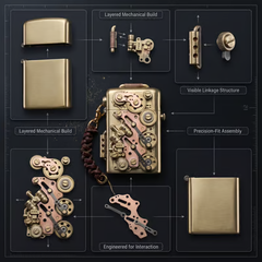 Steampunk Kinetic Gear Lighter