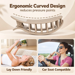 Comfortable Flat Curved Hair Claw Clip