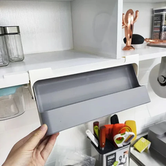 Under Shelf Spice Organizer Drawer – Kitchen Storage Rack for Spice Bottles