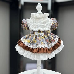 Cat and dog clothes lolita floral dress - New HomeGoods