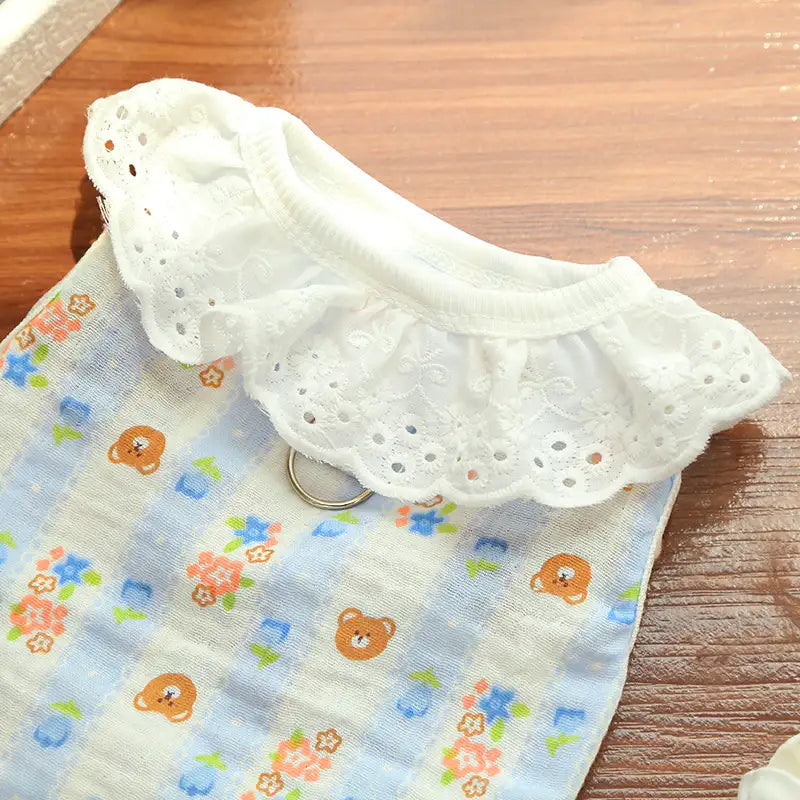 Pet pure cotton yarn breathable dog cat clothes to prevent hair loss - New HomeGoods